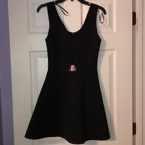 Black A-Line Semi Formal Dress